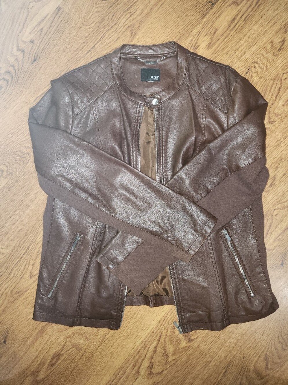Women's Faux Leather Moto Jacket